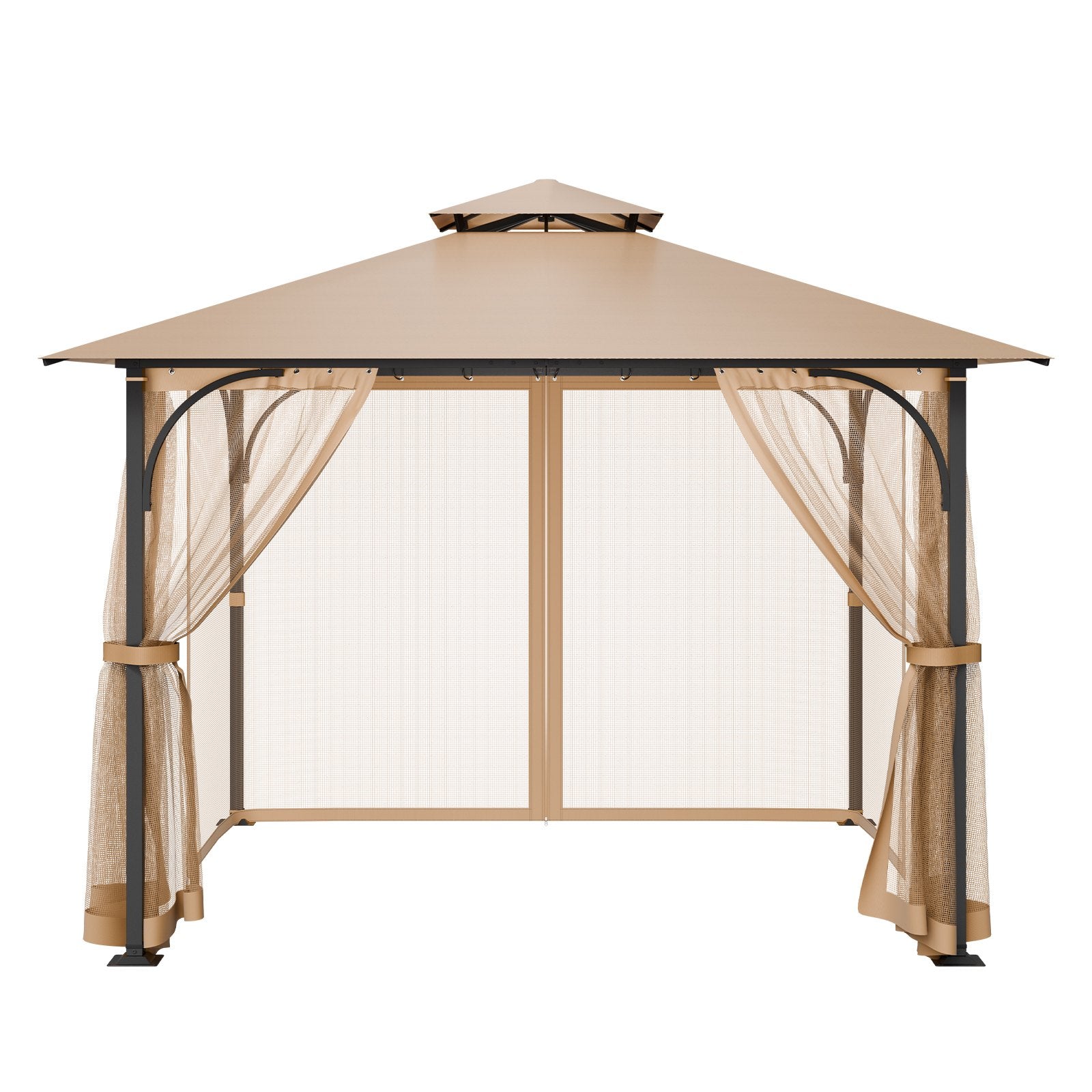 Canopies & Gazebos: VEVOR Gazebo Netting Replacement, Fit Most 10 x 10 x 7 FT Gazebo Curtain, Outdoor Garden Net, 4-Panel Sidewall Mesh Net, Patio Midge Netting with Double Zipper, Canopy Screen (Netting Only)