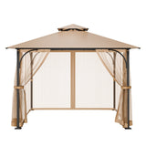 Canopies & Gazebos: VEVOR Gazebo Netting Replacement, Fit Most 10 x 10 x 7 FT Gazebo Curtain, Outdoor Garden Net, 4-Panel Sidewall Mesh Net, Patio Midge Netting with Double Zipper, Canopy Screen (Netting Only)