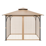 Canopies & Gazebos: VEVOR Gazebo Netting Replacement, Fit Most 10 x 10 x 7 FT Gazebo Curtain, Outdoor Garden Net, 4-Panel Sidewall Mesh Net, Patio Midge Netting with Double Zipper, Canopy Screen (Netting Only)
