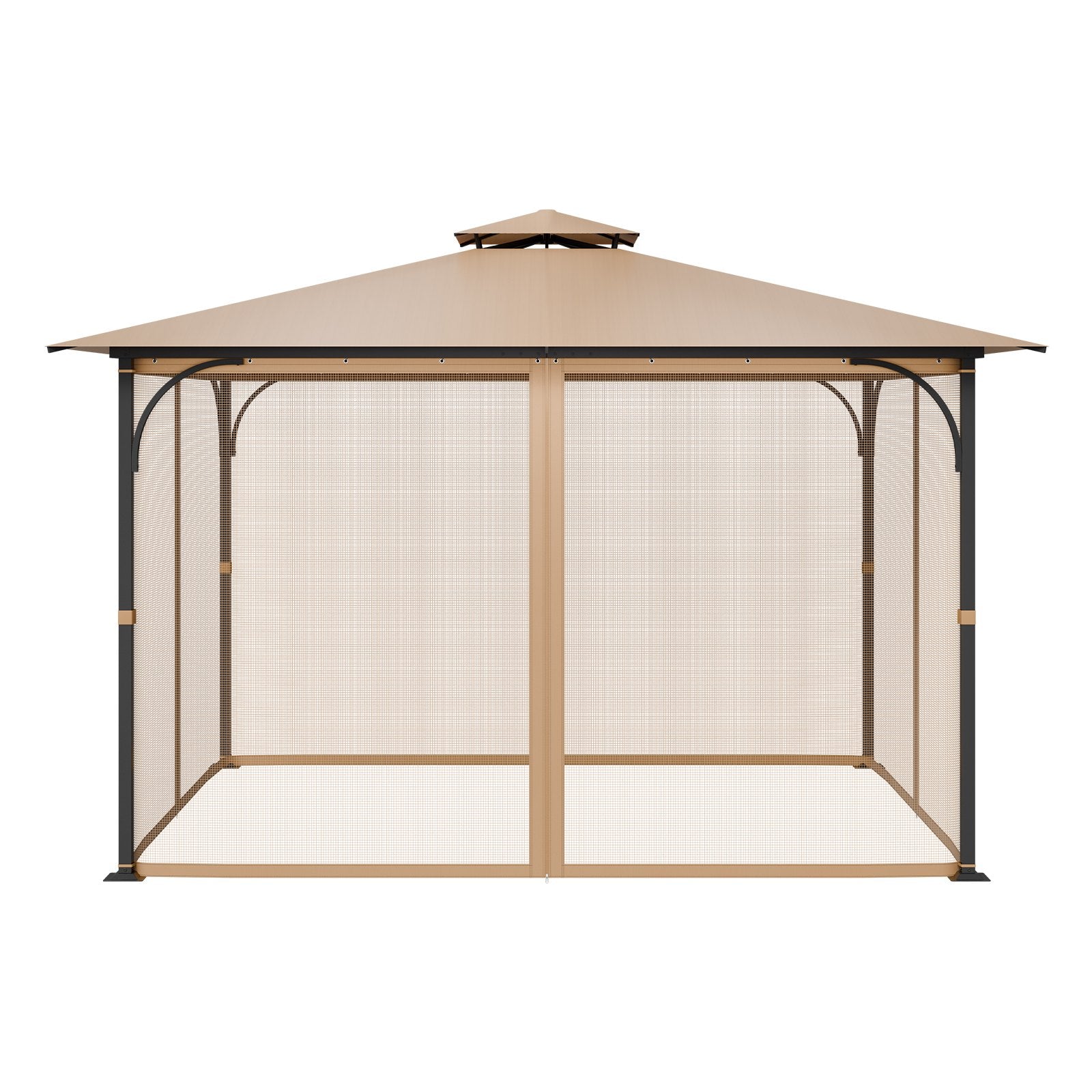 Canopies & Gazebos: VEVOR Gazebo Netting Replacement, Fit Most 10 x 12 x 7.3 FT Gazebo, Outdoor Garden Gazebo Net, 4-Panel Sidewall Mesh Gazebo Curtain, Patio Midge Netting with Double Zipper, Canopy Screen (Netting Only)