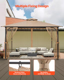 Canopies & Gazebos: VEVOR Gazebo Netting Replacement, Fit Most 10 x 12 x 7.3 FT Gazebo, Outdoor Garden Gazebo Net, 4-Panel Sidewall Mesh Gazebo Curtain, Patio Midge Netting with Double Zipper, Canopy Screen (Netting Only)