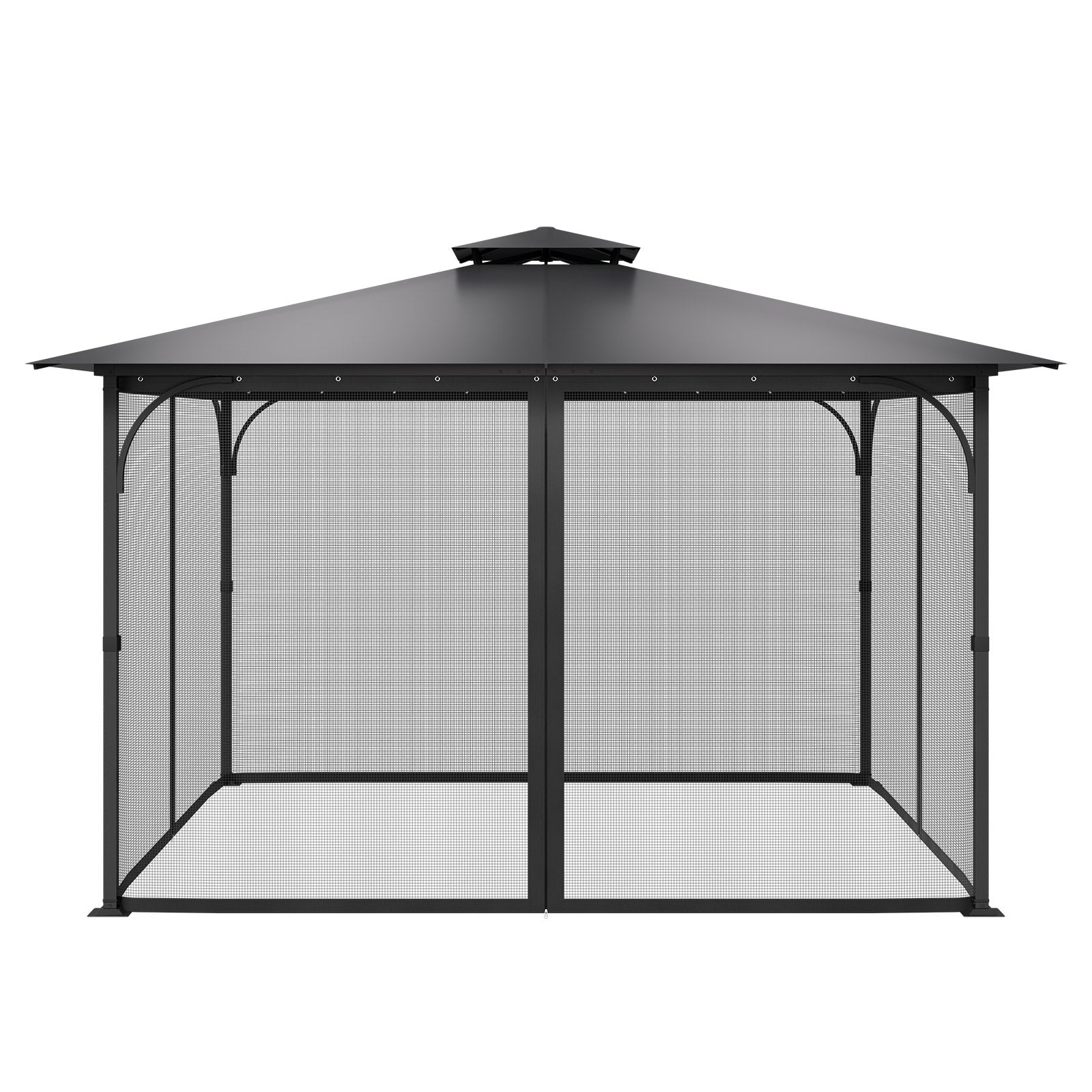 Canopies & Gazebos: VEVOR Gazebo Netting Replacement, Fit Most 12 x 12 x 7.5 FT Gazebo Curtain, Outdoor Garden Net, 4-Panel Sidewall Mesh Net, Patio Midge Netting with Double Zipper, Canopy Screen (Netting Only)