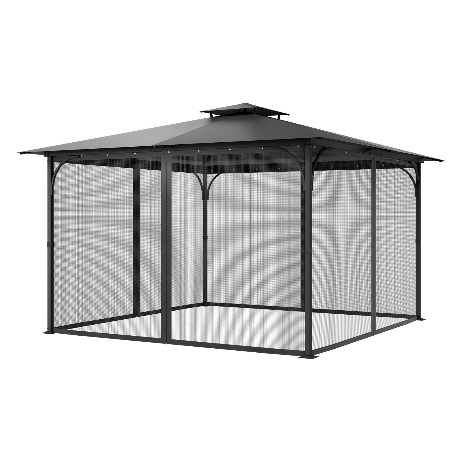 Canopies & Gazebos: VEVOR Gazebo Netting Replacement, Fit Most 12 x 12 x 7.5 FT Gazebo Curtain, Outdoor Garden Net, 4-Panel Sidewall Mesh Net, Patio Midge Netting with Double Zipper, Canopy Screen (Netting Only)