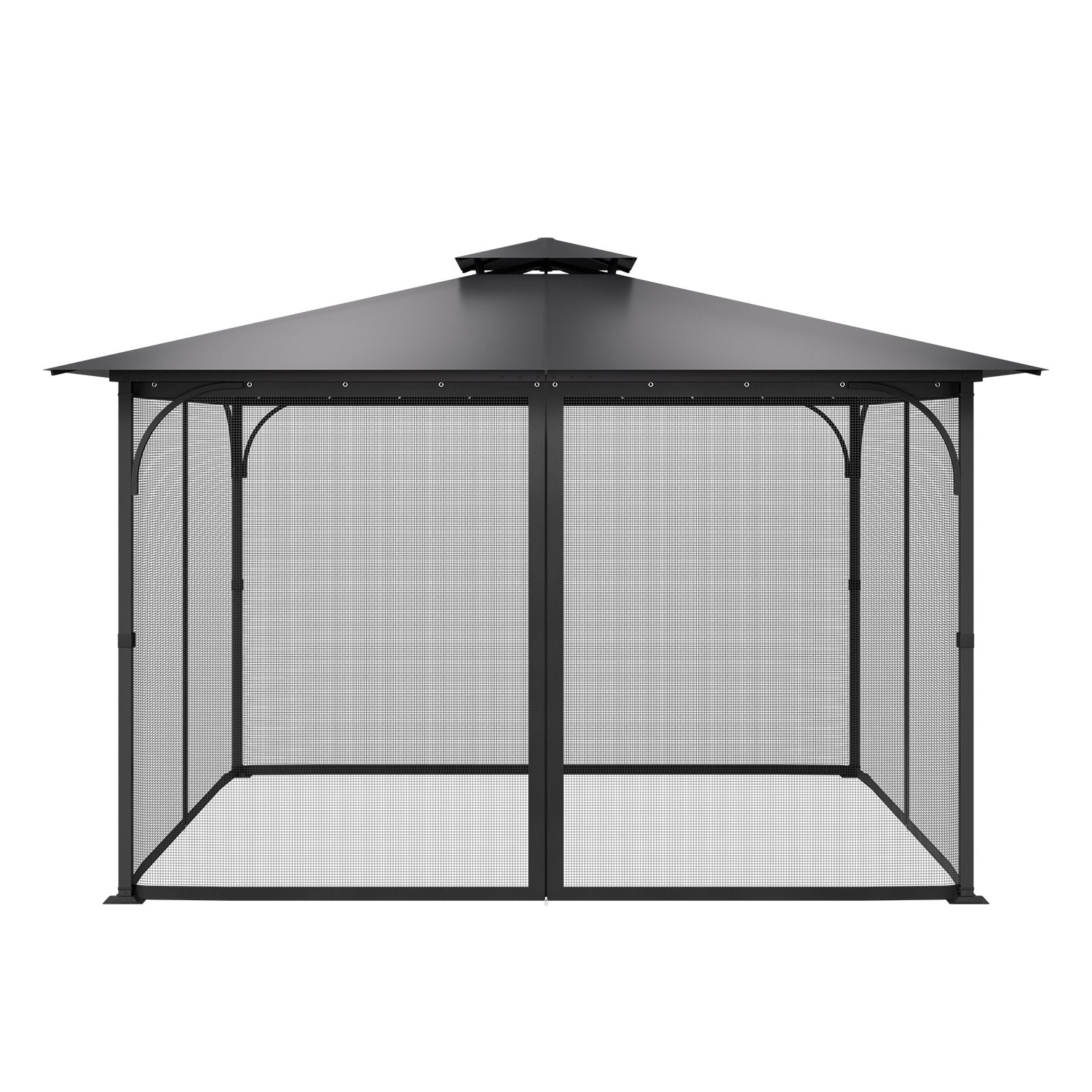 Canopies & Gazebos: VEVOR Gazebo Netting Replacement, Fit Most 12 x 12 x 7.5 FT Gazebo Curtain, Outdoor Garden Net, 4-Panel Sidewall Mesh Net, Patio Midge Netting with Double Zipper, Canopy Screen (Netting Only)