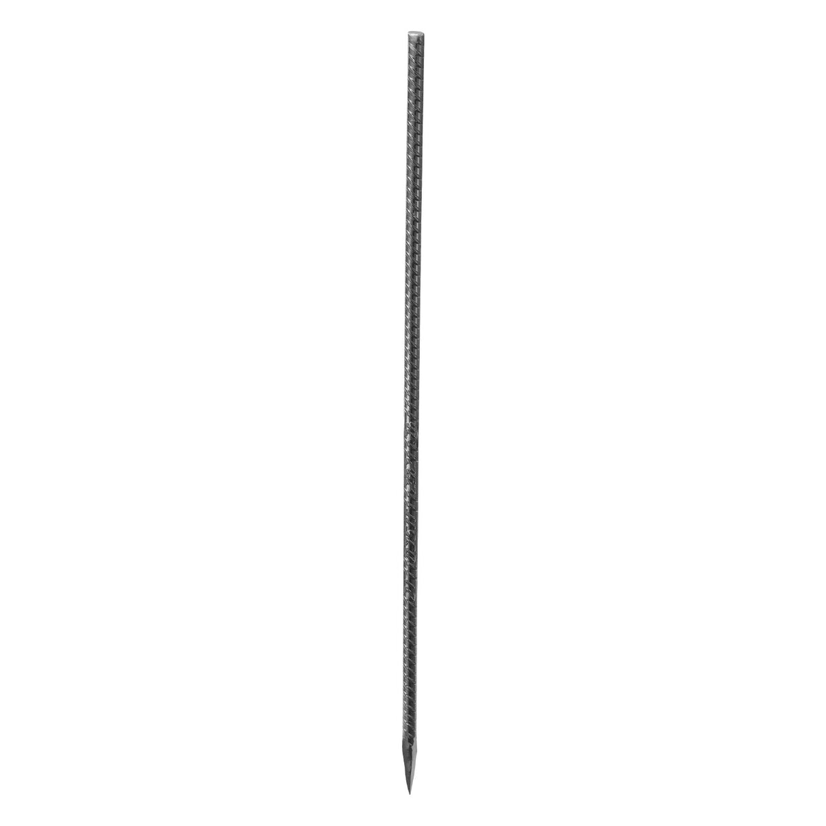 Rebar Stakes, 609.6 mm, Heavy-Duty 12 mm Diameter, Straight Galvanized Steel Ground Anchors with Chisel Point End & Rust-Resistant Coating, for Gardening Support, Fence, Camping Tents (20-Pack)