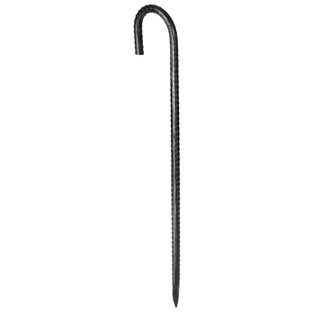 Rebar Stakes, 406.4 mm, Heavy-Duty 10 mm Diameter J Hook, Galvanized Steel Ground Anchors with Chisel Point End & Rust-Resistant Coating, for Gardening Support, Fence, Camping Tents (24-Pack)
