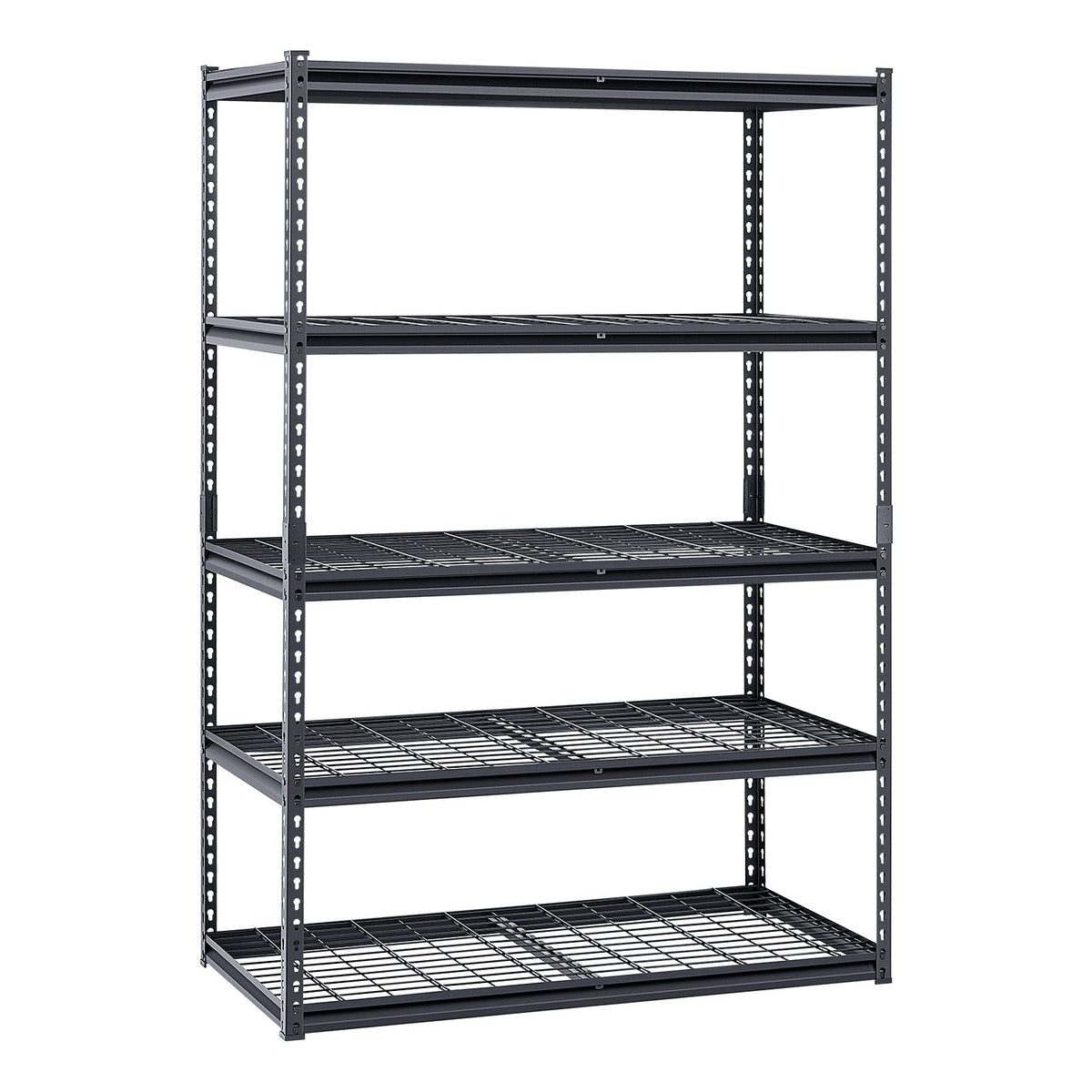 Storage Shelves, 1361 kg, 5 Tier Heavy Duty Garage Shelving, 609.6 x 1219.2 x 1828.8 mm Adjustable Metal Shelves for Industrial Shelving Unit Utility Shelf, for Kitchen, Warehouse, Basement