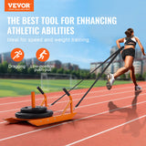 Gym Equipment & Accessories: VEVOR Weight Power Pull Push Sled Fitness Strength Speed Training Sled Orange