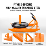 Gym Equipment & Accessories: VEVOR Weight Power Pull Push Sled Fitness Strength Speed Training Sled Orange