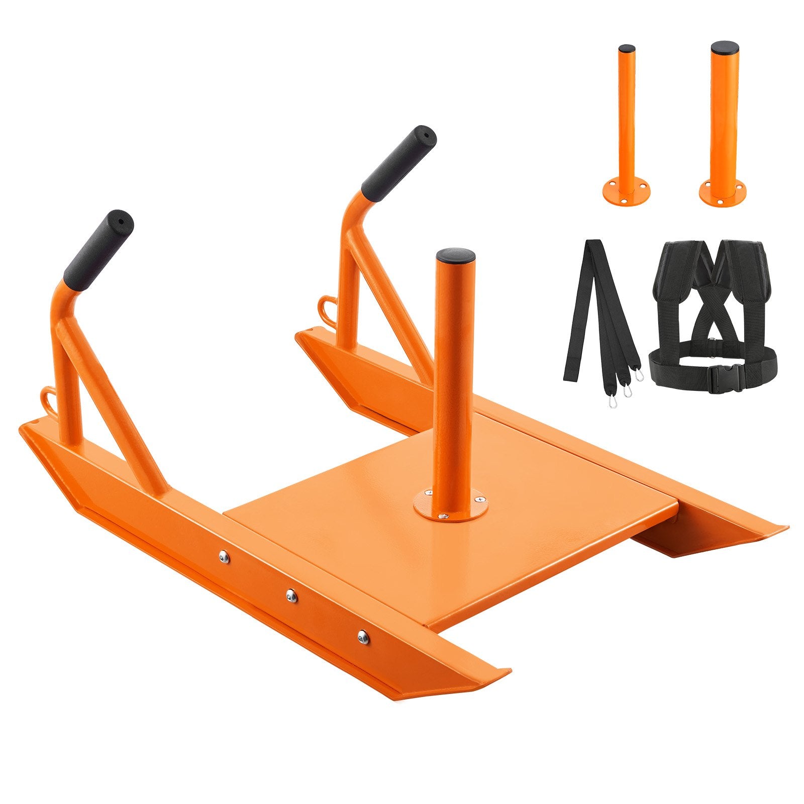 Gym Equipment & Accessories: VEVOR Weight Power Pull Push Sled Fitness Strength Speed Training Sled Orange