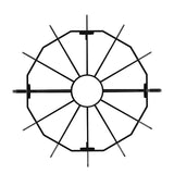 Fire Pit Accessories: VEVOR Log Grate, 27 inch Heavy Duty Wheel Fire Grate with 6 Support Legs, Solid Powder-coated Steel Bars, Log Firewood Burning Rack Holder for Wood Stove and Outdoor Camping Fire Pit
