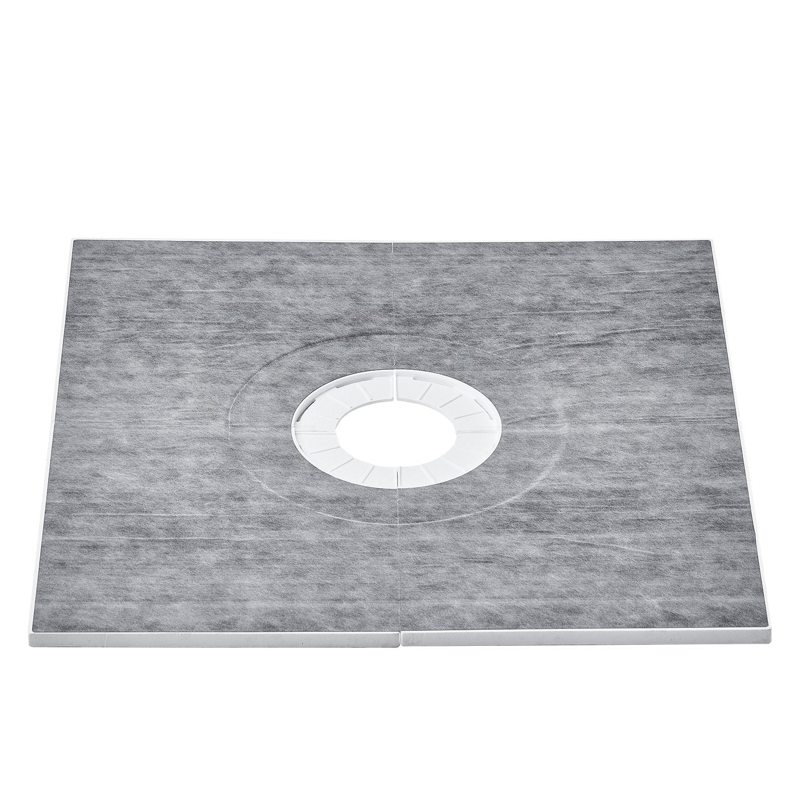 Kitchen & Bathroom DIY: VEVOR Shower Curb Kit, 914x914mm Shower Pan Kit with 160mm Central Drain, Lightweight EPS Shower Installation Kits with 2 Waterproof Cloths, Shower Pan Slope Sticks Fit for Bathroom