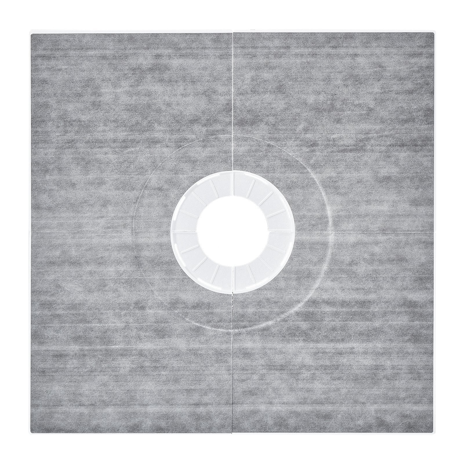 Kitchen & Bathroom DIY: VEVOR Shower Curb Kit, 914x914mm Shower Pan Kit with 160mm Central Drain, Lightweight EPS Shower Installation Kits with 2 Waterproof Cloths, Shower Pan Slope Sticks Fit for Bathroom