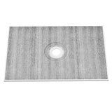Kitchen & Bathroom DIY: VEVOR Shower Curb Kit, 1219x1828mm Shower Pan Kit with 160mm Central Drain, Lightweight EPS Shower Installation Kits with 2 Waterproof Cloths, Shower Pan Slope Sticks Fit for Bathroom