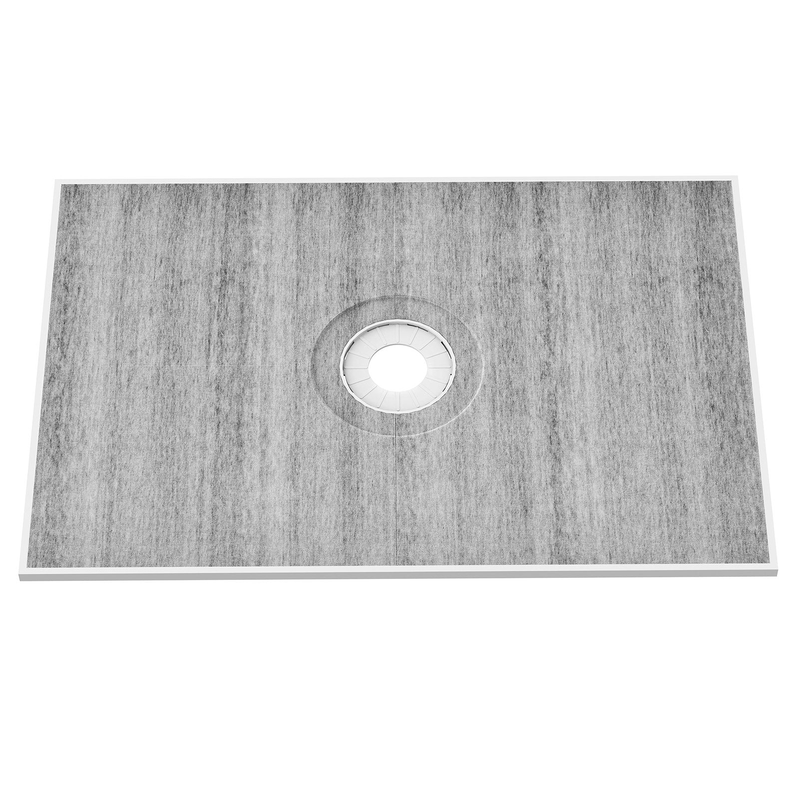 Kitchen & Bathroom DIY: VEVOR Shower Curb Kit, 1219x1828mm Shower Pan Kit with 160mm Central Drain, Lightweight EPS Shower Installation Kits with 2 Waterproof Cloths, Shower Pan Slope Sticks Fit for Bathroom