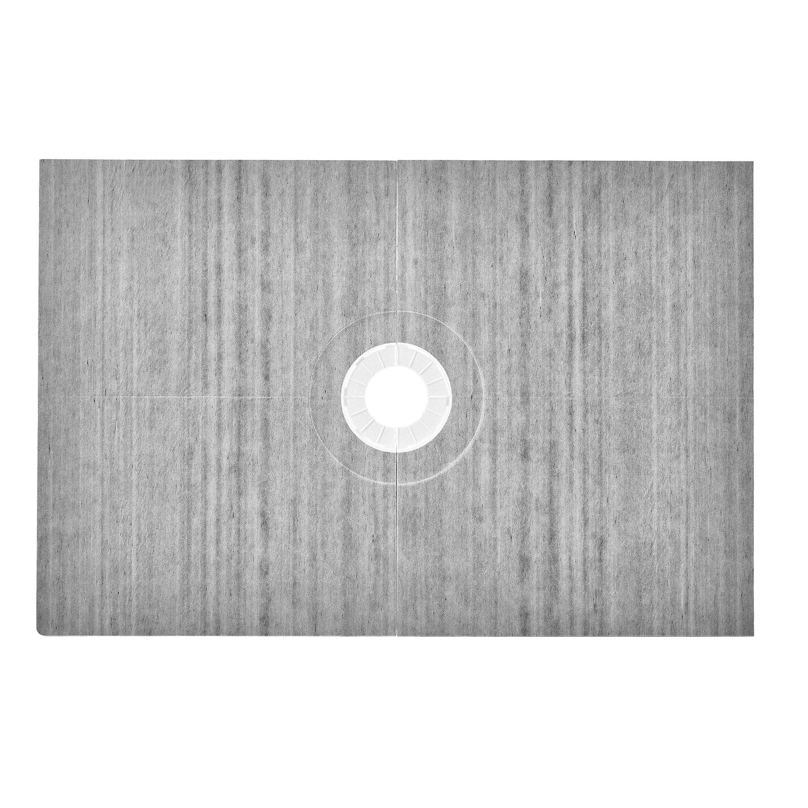 Kitchen & Bathroom DIY: VEVOR Shower Curb Kit, 1219x1828mm Shower Pan Kit with 160mm Central Drain, Lightweight EPS Shower Installation Kits with 2 Waterproof Cloths, Shower Pan Slope Sticks Fit for Bathroom