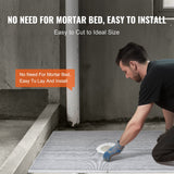 Kitchen & Bathroom DIY: VEVOR Shower Curb Kit, 1524x965mm Shower Pan Kit with 160mm Central Drain, Lightweight EPS Shower Installation Kits with 2 Waterproof Cloths, Shower Pan Slope Sticks Fit for Bathroom