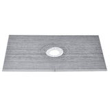 Kitchen & Bathroom DIY: VEVOR Shower Curb Kit, 1524x965mm Shower Pan Kit with 160mm Central Drain, Lightweight EPS Shower Installation Kits with 2 Waterproof Cloths, Shower Pan Slope Sticks Fit for Bathroom