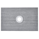 Kitchen & Bathroom DIY: VEVOR Shower Curb Kit, 1524x965mm Shower Pan Kit with 160mm Central Drain, Lightweight EPS Shower Installation Kits with 2 Waterproof Cloths, Shower Pan Slope Sticks Fit for Bathroom