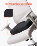 Back Care: VEVOR Seat Cushion, Memory Foam Seat Chair Cushion for Pressure Relief, Soft & Breathable Wheelchair Seat Pad with Removable Cover for Travel, Office, Car, Airplane - Lightweight and Portable