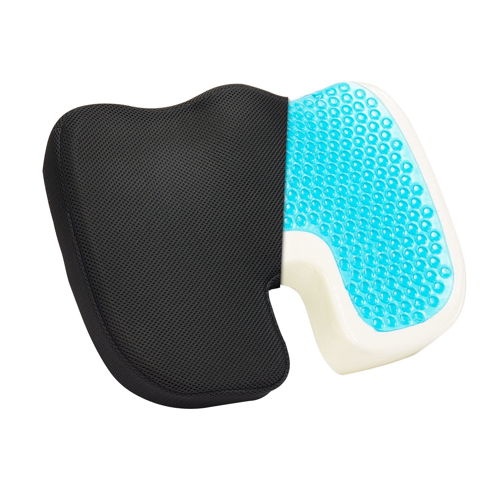 Kid's Tables, Chairs & Seats: VEVOR Seat Cushion, Cooling Gel + Memory Foam Seat Cushion, Pressure-Relief Wheelchair Seat Pad with U-Shaped Cutout & Removable Cover, Lightweight and Portable for Travel, Car, Office, Airplane