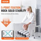 Mobility & Accessibility: VEVOR Shower Chair, Adjustable Height Shower Stool with Built-in Handles, Shower Seat for Inside Shower or Tub, Non-Slip Bench Bathtub Stool Seat for Elderly Disabled Handicap, 158.8 kg Capacity