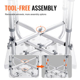 Mobility & Accessibility: VEVOR Shower Chair, Adjustable Height Shower Stool with Crossbar Support, Shower Seat for Inside Shower or Tub, Non-Slip Bench Bathtub Stool Seat for Elderly Disabled Handicap, 226.8 kg Capacity