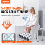 Mobility & Accessibility: VEVOR Shower Chair, Adjustable Height Shower Stool, Shower Seat for Inside Shower or Tub, Non-Slip Bench Bathtub Stool Seat for Elderly Disabled Handicap, 158.8 kg Capacity