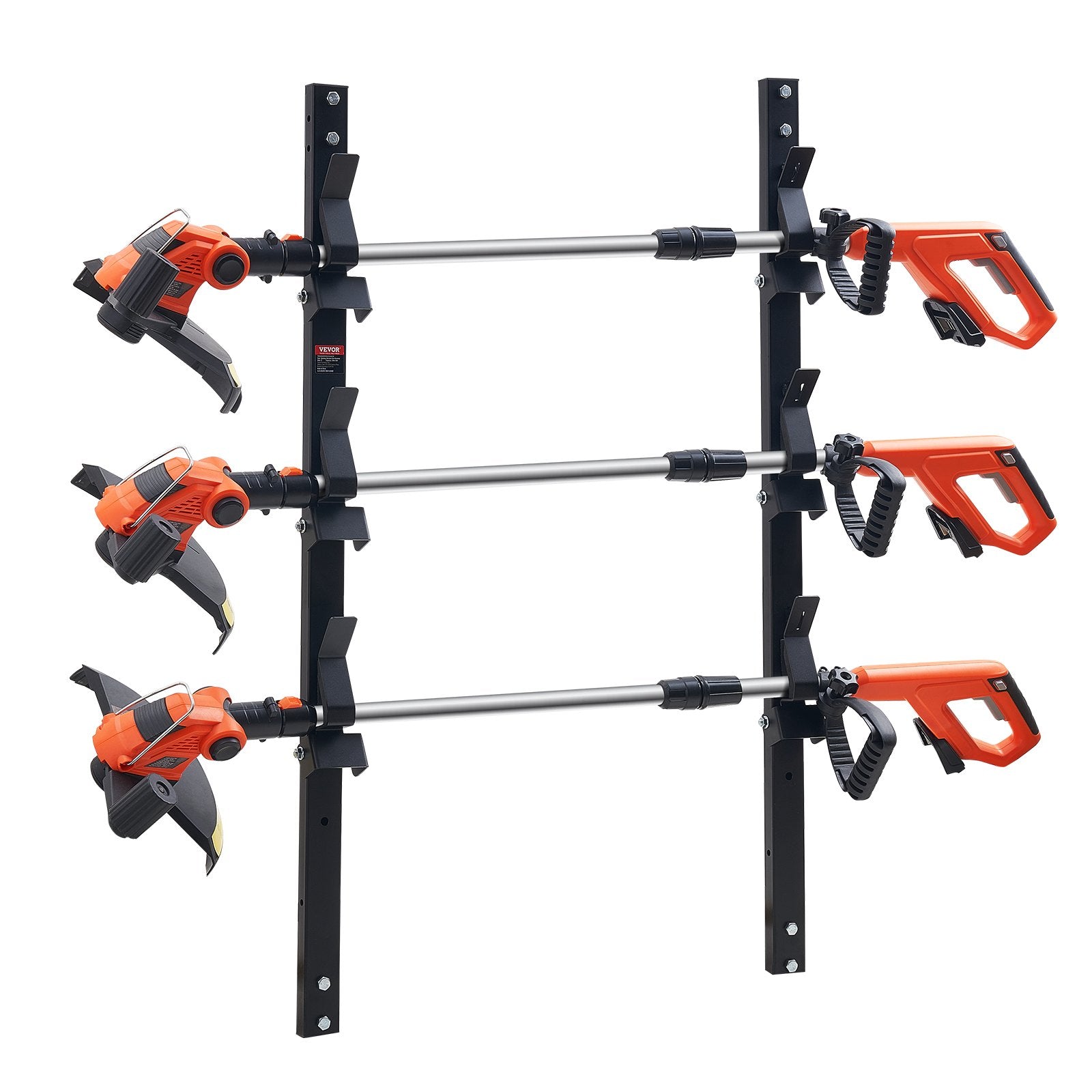 Bicycle Stands & Storage: VEVOR 3-Place Weeder Trimmer Rack Holder for Open Landscape Trailer Lockable