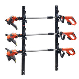 Bicycle Stands & Storage: VEVOR 3-Place Weeder Trimmer Rack Holder for Open Landscape Trailer Lockable