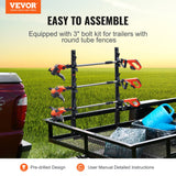 Bicycle Stands & Storage: VEVOR 3-Place Weeder Trimmer Rack Holder for Open Landscape Trailer Lockable