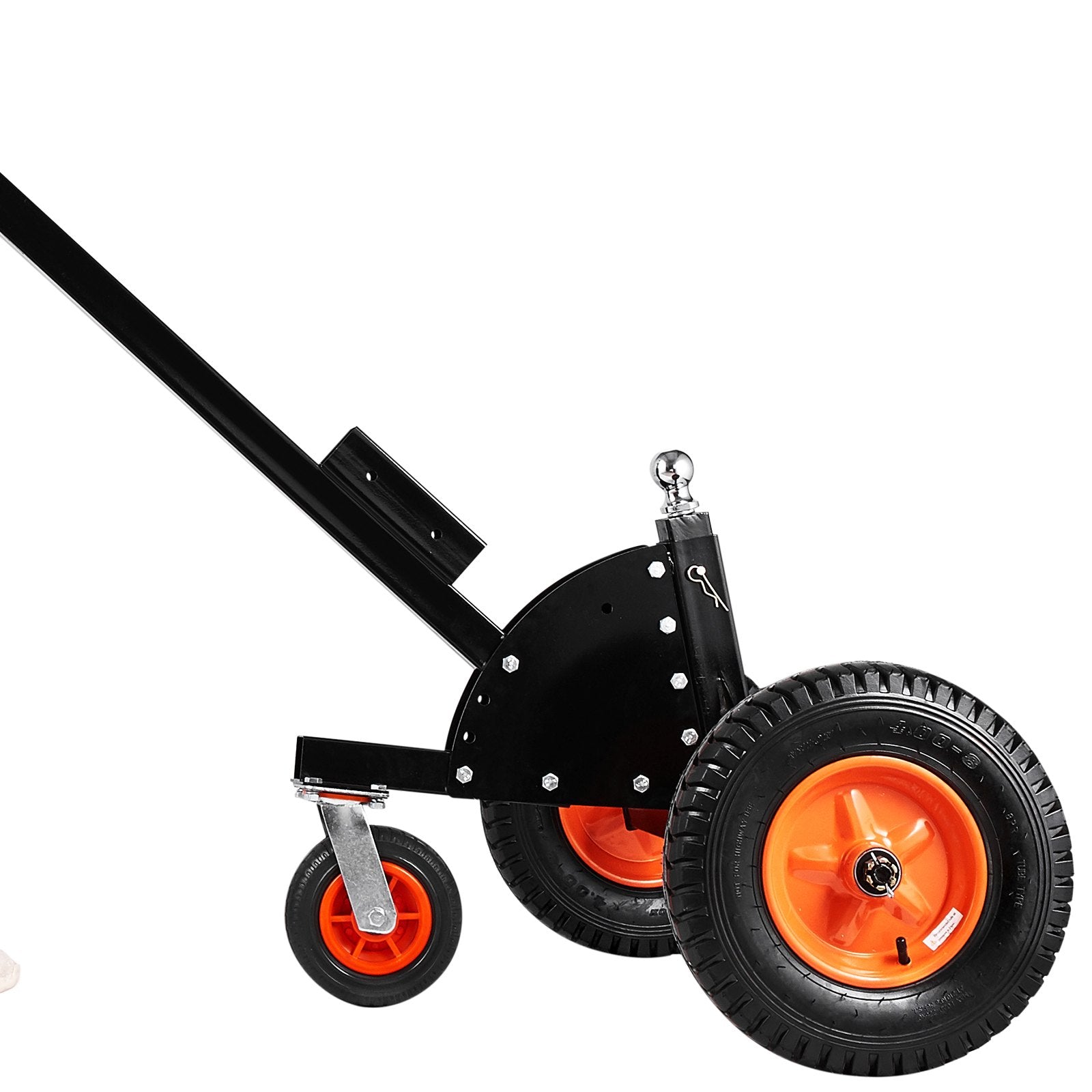 Trailer Dolly, 1500lbs Tongue Weight Capacity, 2 in 1 Trailer Mover with 2 in Ball, 16 in Pneumatic Tires and Universal Wheel, Portable Tow Dolly for Moving Car RV Trailer