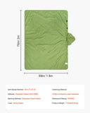 Blankets & Throws: VEVOR Camping Blanket 2 m x 1.5 m Wearable Warm Stadium Blanket Army Green