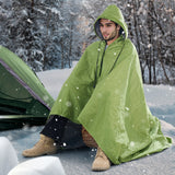 Blankets & Throws: VEVOR Camping Blanket 2 m x 1.5 m Wearable Warm Stadium Blanket Army Green