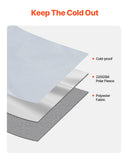Blankets & Throws: VEVOR Camping Blanket 2 m x 1.5 m Wearable Warm Stadium Blanket Light Grey.