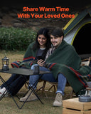 Blankets & Throws: VEVOR Wool Camping Blanket 1.62 m x 2.23 m for Camping Hiking Travel Texture