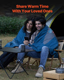 Blankets & Throws: VEVOR Camping Blanket 1.9 m x 1.32 m Wearable Warm Stadium Blanket Outdoor
