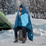 Blankets & Throws: VEVOR Camping Blanket 1.9 m x 1.32 m Wearable Warm Stadium Blanket Outdoor