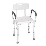 Mobility & Accessibility: VEVOR Shower Chair, Shower Seat with Back, Adjustable Height Shower Stool, Shower Chair for Inside Shower Bathtub, Non-slip Bathroom Bench Bath Chair for Elderly Disabled Handicap, 158.8 kg Capacity