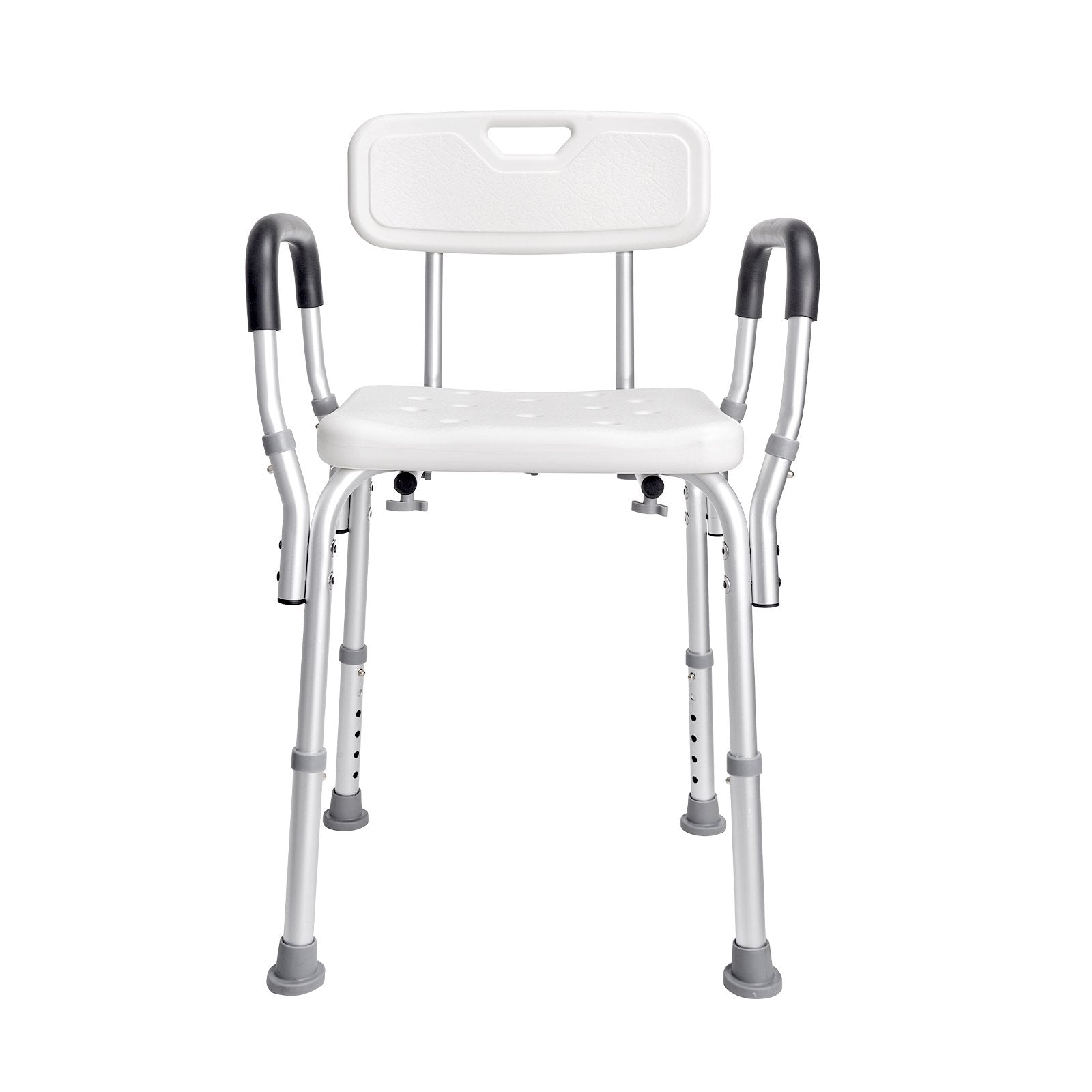 Mobility & Accessibility: VEVOR Shower Chair, Shower Seat with Back, Adjustable Height Shower Stool, Shower Chair for Inside Shower Bathtub, Non-slip Bathroom Bench Bath Chair for Elderly Disabled Handicap, 158.8 kg Capacity