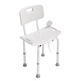 Mobility & Accessibility: VEVOR Shower Chair, Shower Seat with Back, Adjustable Height Shower Stool, Shower Chair for Inside Shower Bathtub, Non-slip Bathroom Bench Bath Chair for Elderly Disabled Handicap, 158.8 kg Capacity