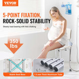 Mobility & Accessibility: VEVOR Shower Chair, Shower Seat with Back, Adjustable Height Shower Stool, Shower Chair for Inside Shower Bathtub, Non-slip Bathroom Bench Bath Chair for Elderly Disabled Handicap, 158.8 kg Capacity