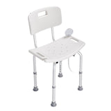 Mobility & Accessibility: VEVOR Shower Chair, Shower Seat with Back, Adjustable Height Shower Stool, Shower Chair for Inside Shower Bathtub, Non-slip Bathroom Bench Bath Chair for Elderly Disabled Handicap, 158.8 kg Capacity