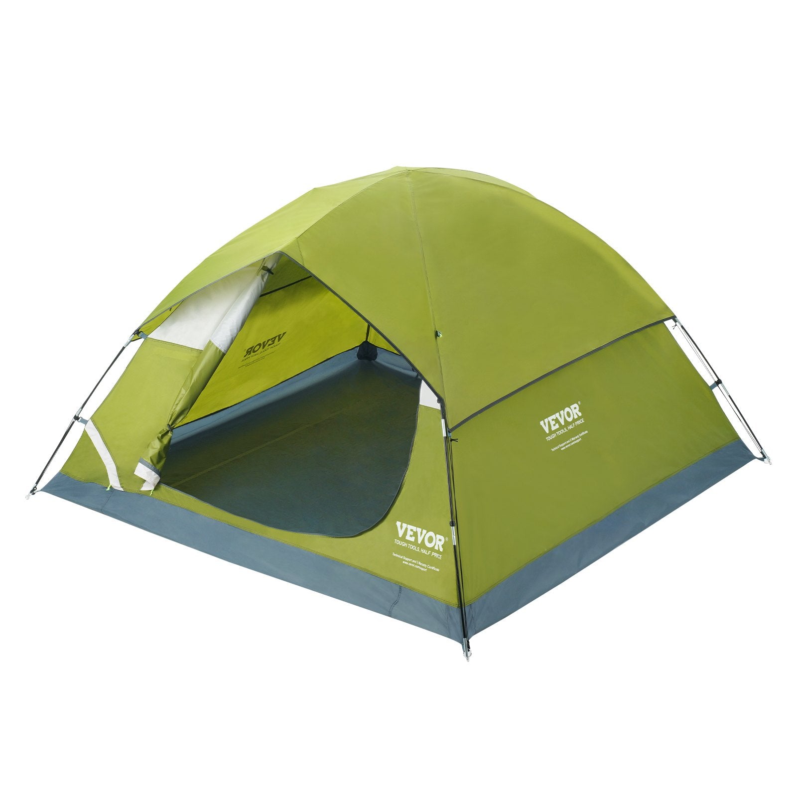 Tents: VEVOR Camping Tent, 7 x 7 x 4 ft Fit for 6 Person, Waterproof Lightweight Backpacking Tent, Easy Setup, with Door and Window, for Outdoor Family Camping, Hiking, Hunting, Mountaineering Travel