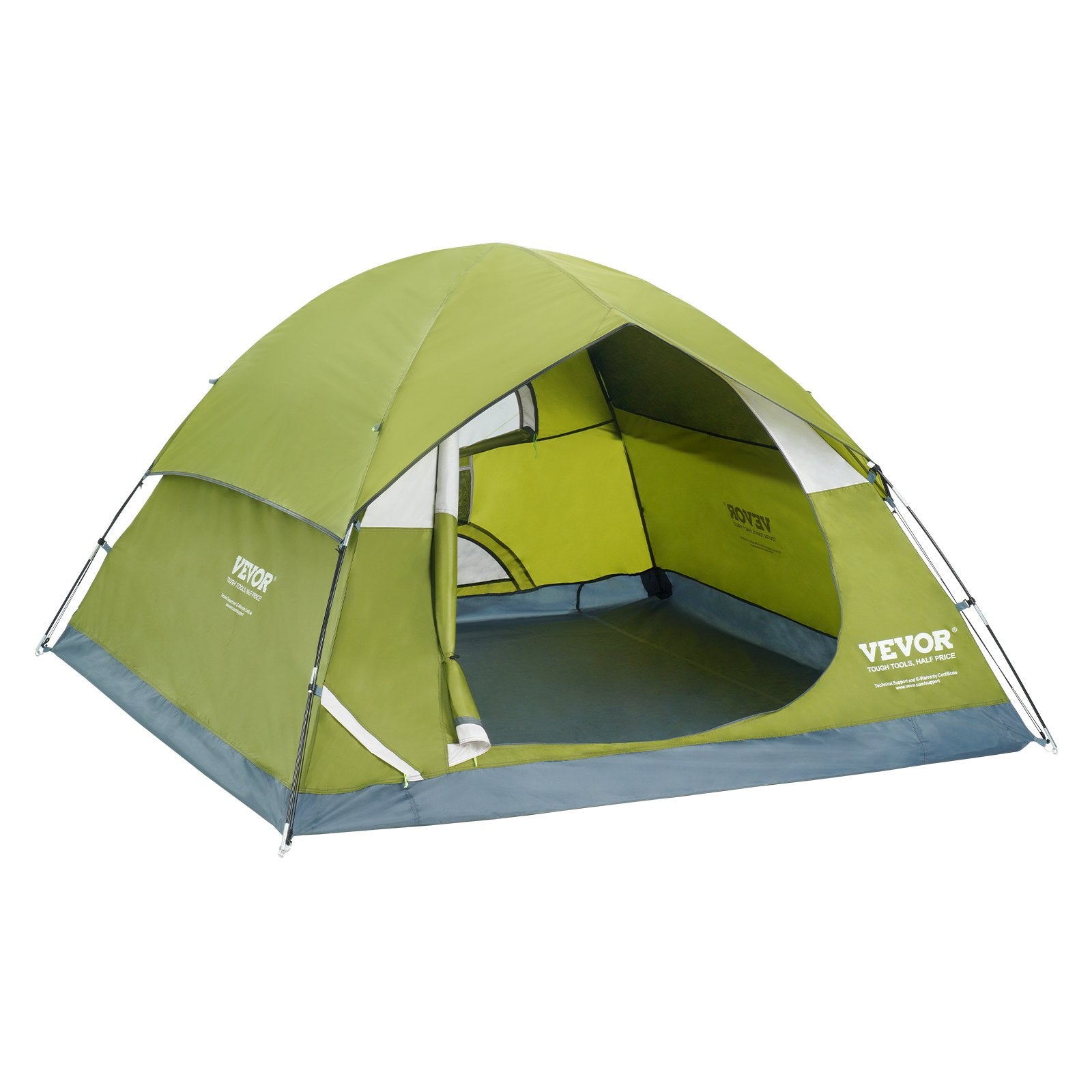 Tents: VEVOR Camping Tent, 7 x 7 x 4 ft Fit for 6 Person, Waterproof Lightweight Backpacking Tent, Easy Setup, with Door and Window, for Outdoor Family Camping, Hiking, Hunting, Mountaineering Travel
