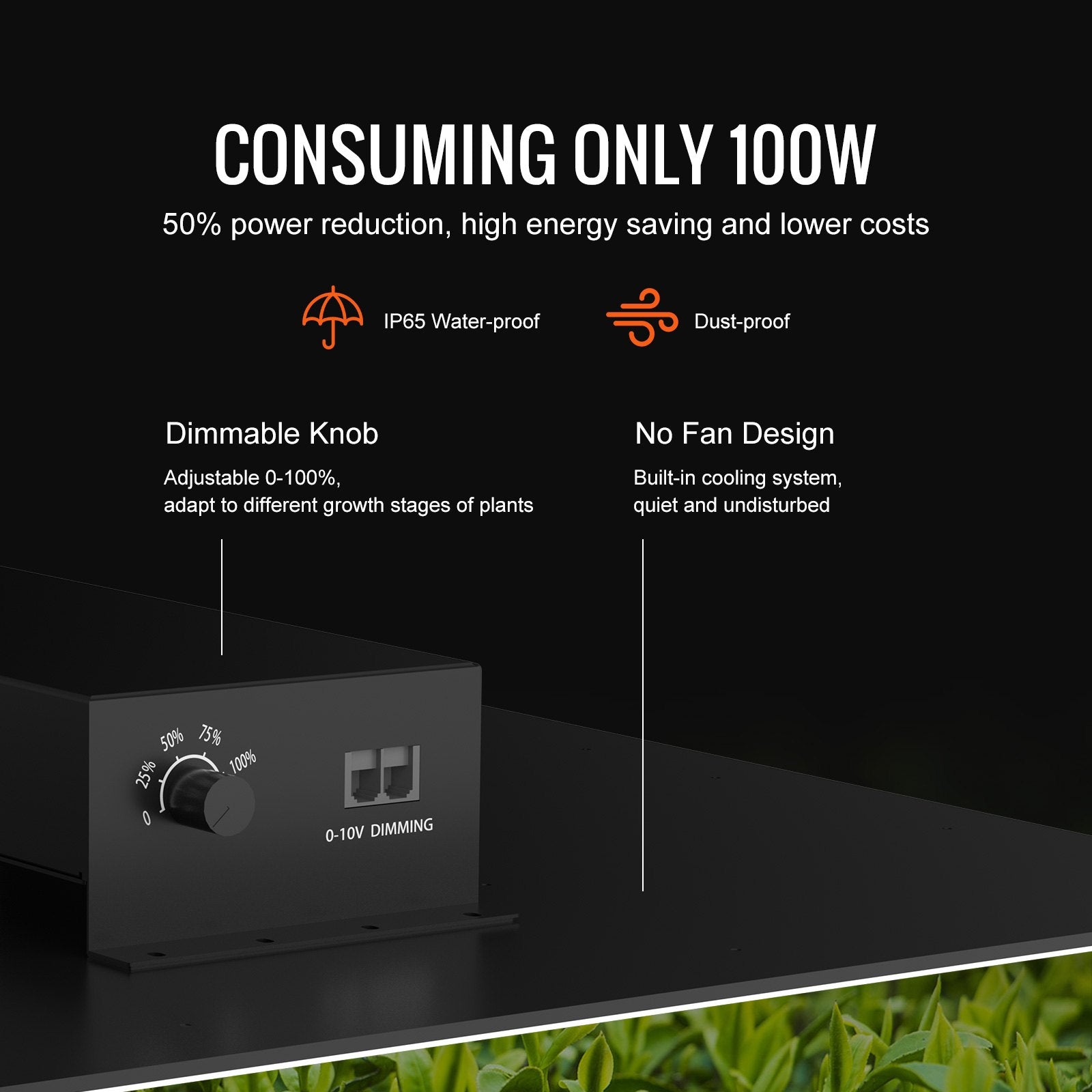 Greenhouses & Accessories: VEVOR LED Grow Light, 400W Full Spectrum Dimmable, High Yield Samsung 2B1B Diodes Growing Lamp for Indoor Plants Seedling Veg and Bloom Greenhouse Growing, Daisy Chain Driver for 4x4/5x5 ft Grow Tent