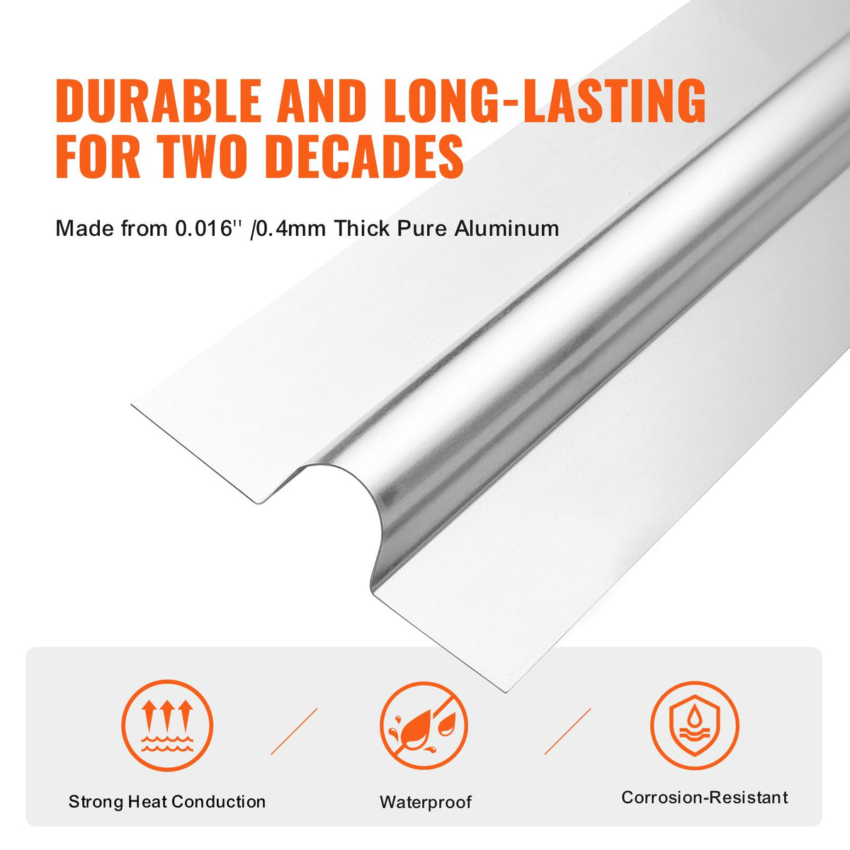 PEX Heat Transfer Plates 1.2m, Radiant Heat Plates for 19mm PEX Pipe, Durable Aluminum & Easy Trimming and Install Underfloor Heat Tubing Plates, Perfect for Wooden Floors (100pcs)