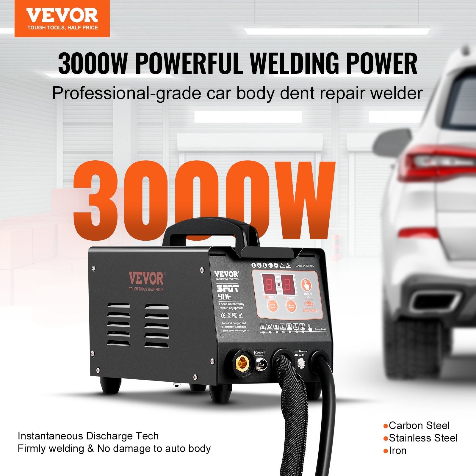 Automotive Repair & Speciality Tools: VEVOR Spot Welder Dent Puller 3KW Stud Welder Dent Repair Kit with 2 Welding Gun