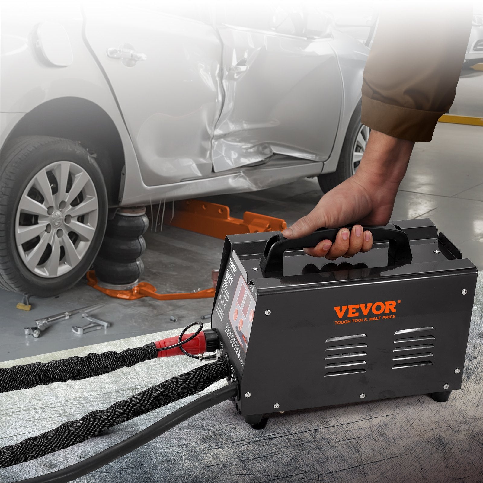 Automotive Repair & Speciality Tools: VEVOR Spot Welder Dent Puller 3KW Stud Welder Dent Repair Kit with 2 Welding Gun