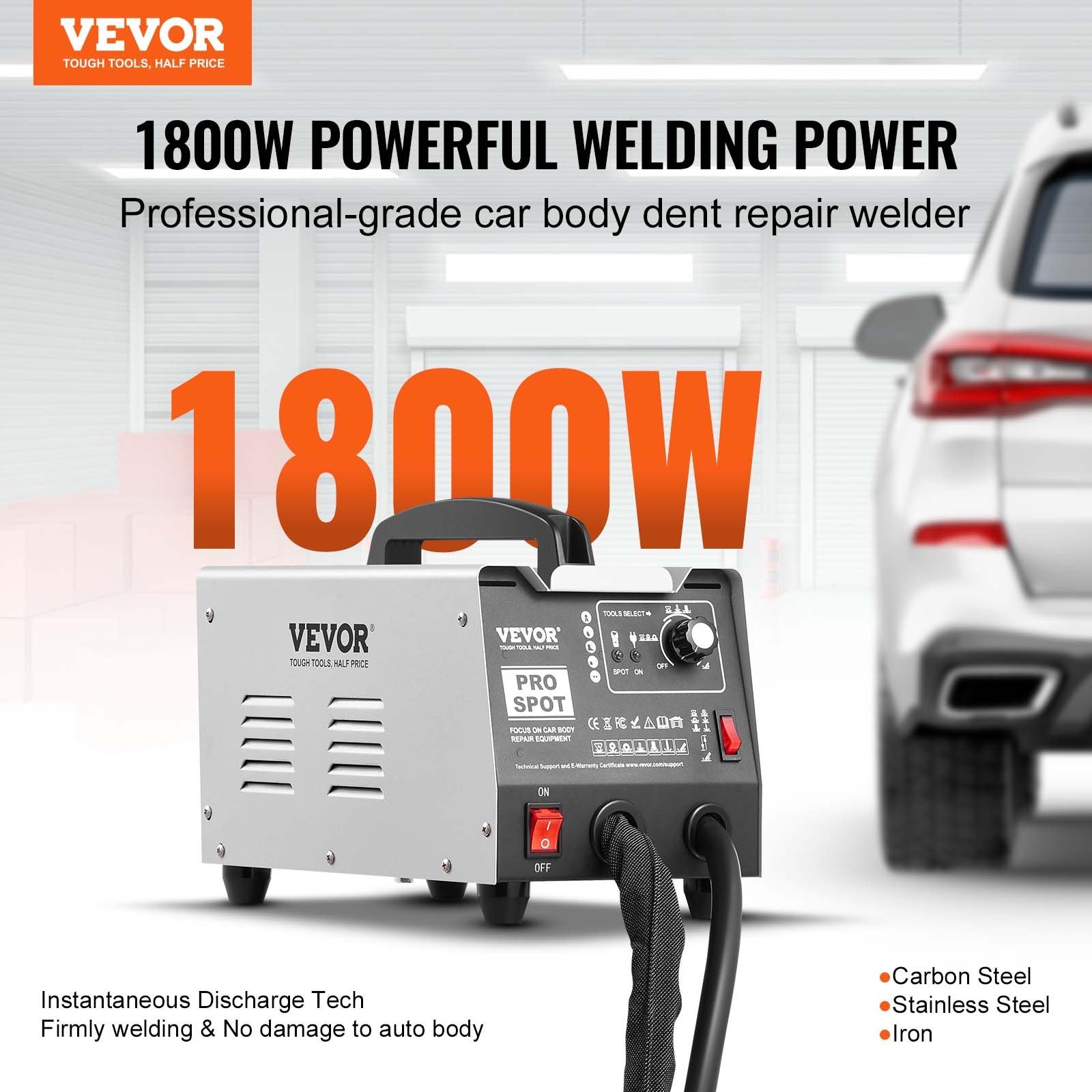 Automotive Repair & Speciality Tools: VEVOR Stud Welder Dent Repair Kit Spot Welding Dent Puller Machine with 7 Modes